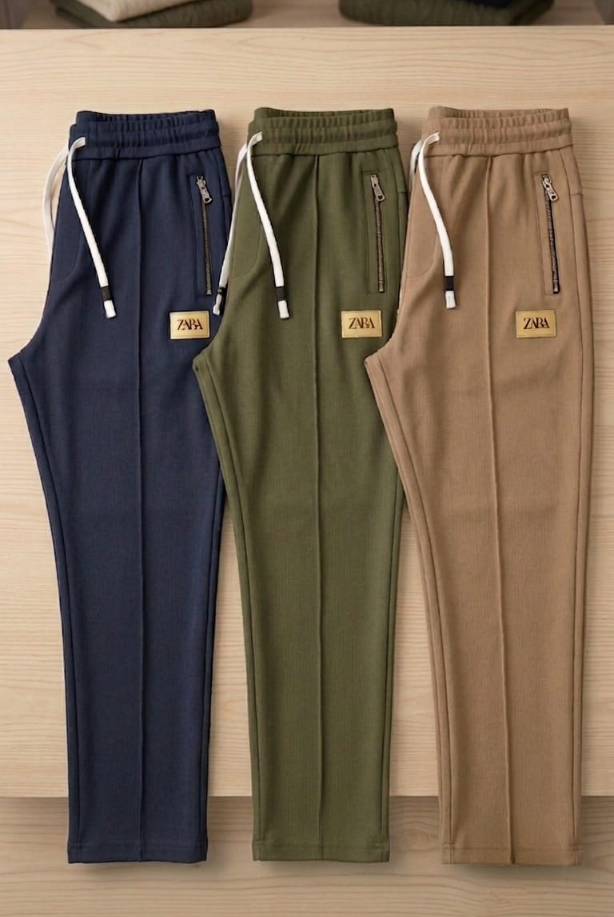 ✨ Pack of 3 Men's Stretch Cotton Trousers