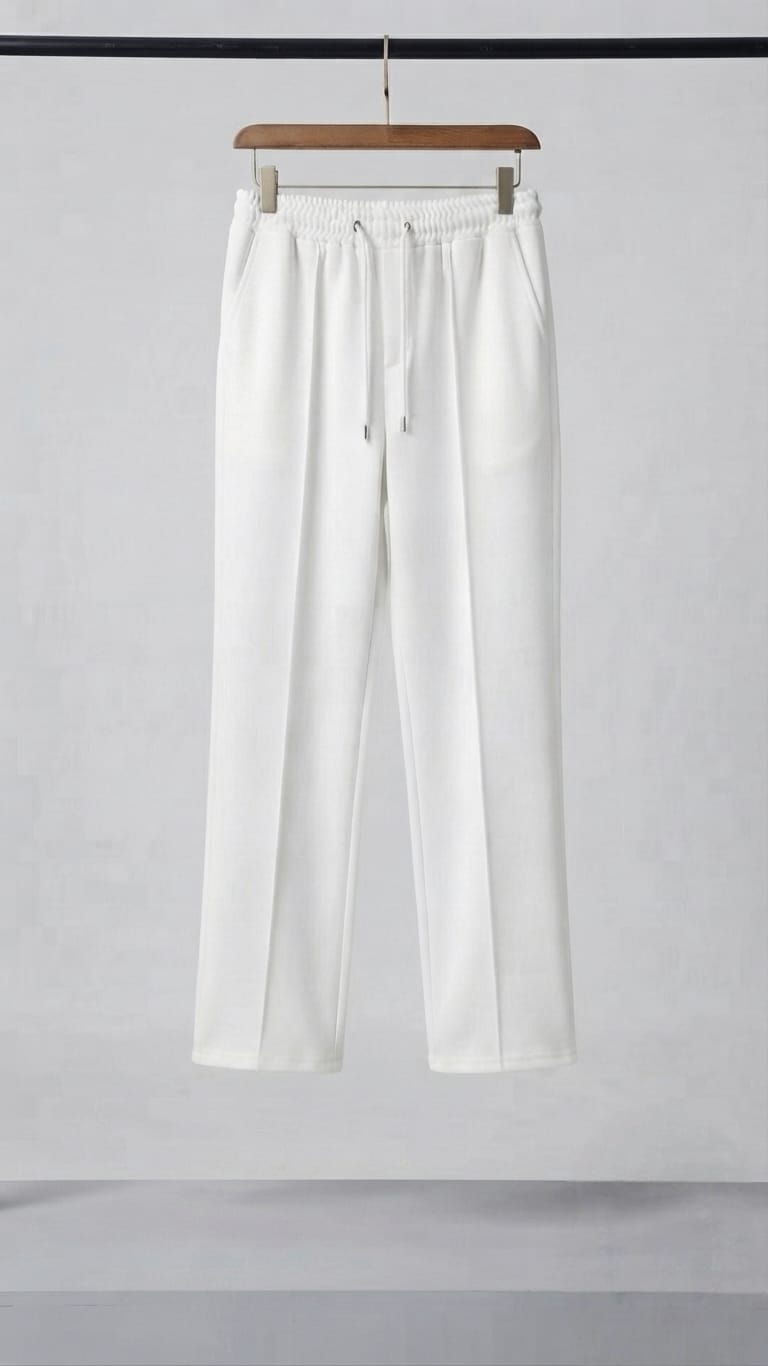 Men's Casual Drawstring Trouser Combo – Pack of 2 (White & Brown)